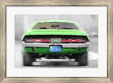 Framed Dodge Challenger Rear Print