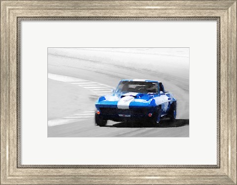 Framed Corvette Stingray Laguna Seca Print