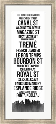 Framed Streets of New Orleans 3 Print