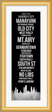 Framed Streets of Philadelphia 2 Print