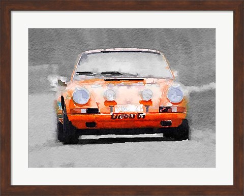 Framed Porsche 911 Race Track Print