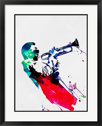 Framed Miles Watercolor Print