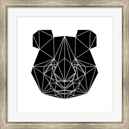 Framed Black Panda Print