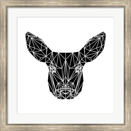 Framed Black Baby Deer Print