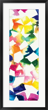 Framed Colorful Cubes III Print