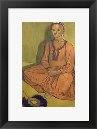 Framed Study of Mulatto Woman, 1915 Print