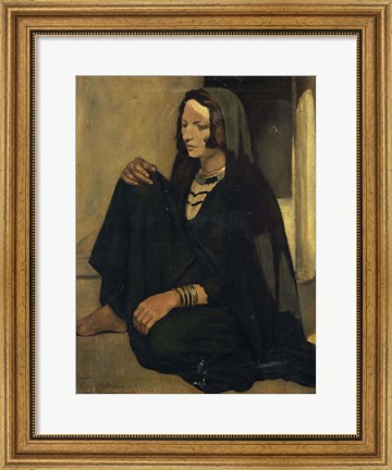 Framed Woman Fellah: Shadows and Light, 1901 Print