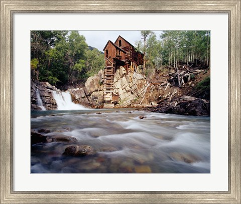Framed Old Saw Mill, Marble, Colorado Print