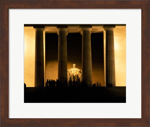 Framed Lincoln Memorial, Washington DC (detail) Print