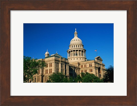 Framed State Capitol Building, Austin, TX Print