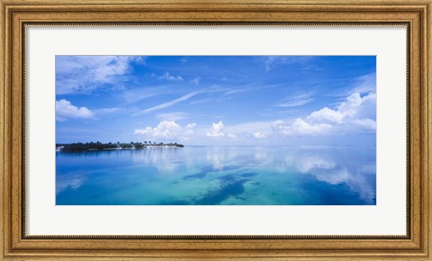 Framed Cloudy Ocean, Florida Keys, Florida Print