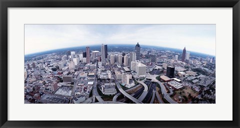 Framed Ariel View of Atlanta, Georgia Print