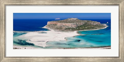 Framed Balos Beach, Gramvousa Peninsula, Crete, Greece Print