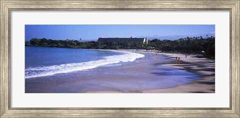 Framed Surf on the Beach, Mauna Kea, Hawaii Print