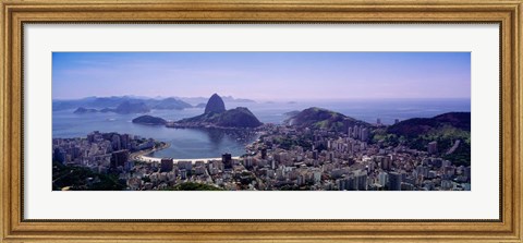 Framed View of Rio De Janeiro, Brazil Print