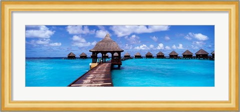 Framed Thulhagiri Island Resort, North Male Atoll, Maldives Print