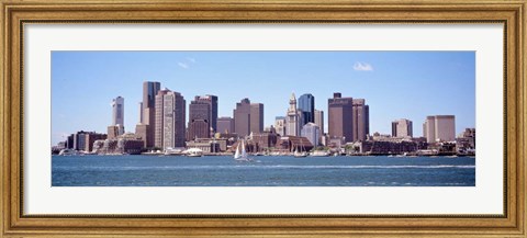 Framed Waterfront Buildings, Boston, Massachusetts Print