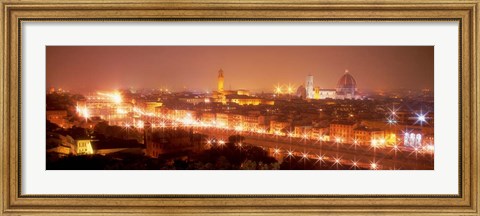 Framed Arno River, Florence, Italy Print