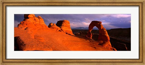 Framed Mountains in Arches National Park, Utah Print