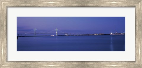Framed Arthur Ravenel Jr. Bridge, Cooper River, Charleston, South Carolina Print