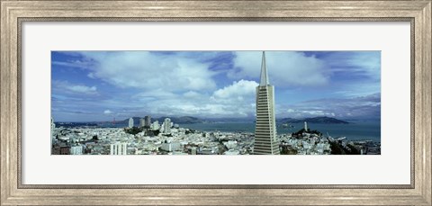 Framed Skyline with Transamerica Building, San Fransisco Print
