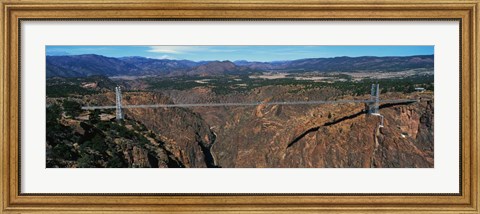 Framed Royal Gorge Bridge, Arkansas River, CO Print