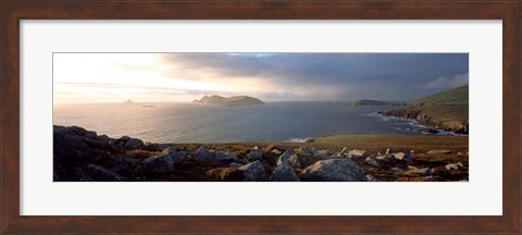 Framed Blasket Islands Co, Kerry, Ireland Print