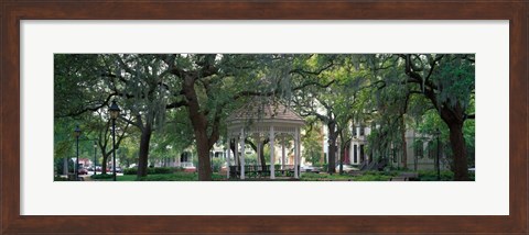 Framed Whitefield Square Historic District, Savannah, GA Print