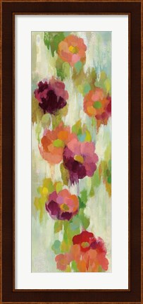 Framed Coral and Emerald Garden II Print