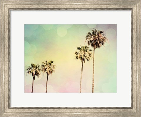 Framed Palm Trees II Print