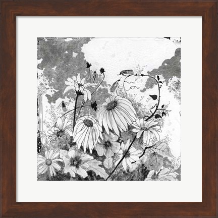 Framed Iza&#39;s Garden I Print