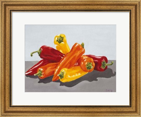Framed Pepper Collection I Print