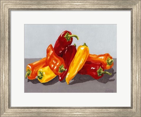 Framed Pepper Collection II Print