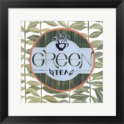Framed Tea Label III Print