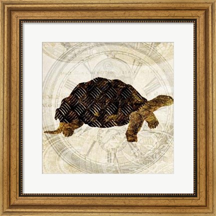 Framed Steam Punk Turtle II Print