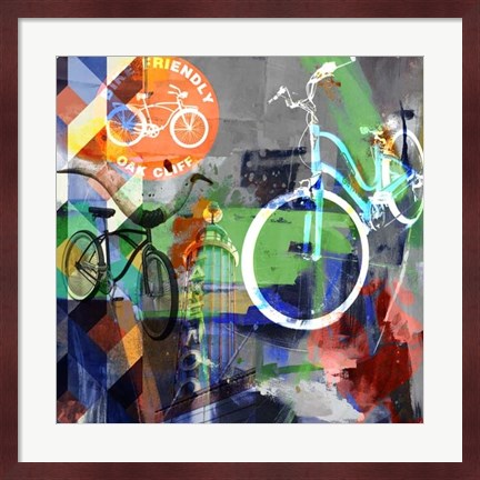 Framed Lakewood Bikes - Dallas Print