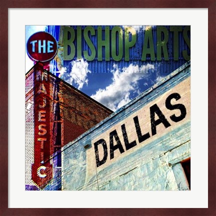 Framed Bishop Art - Dallas Print