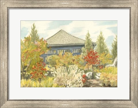 Framed Aquarelle Garden VI Print