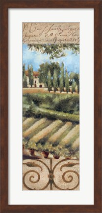 Framed Tuscany Villa I Print