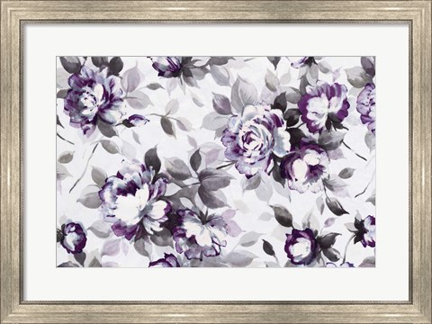 Framed Scent of Roses Plum Print