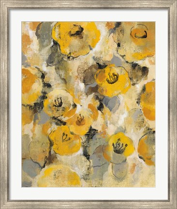 Framed Yellow Floral II Print