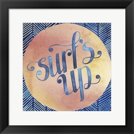 Framed Surf&#39;s Up II Print