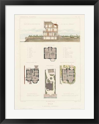 Framed Habitations Modernes V Print