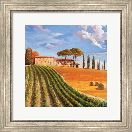 Framed Colline Toscane (Detail) Print