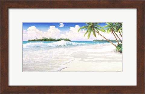 Framed Onda Tropicale Print