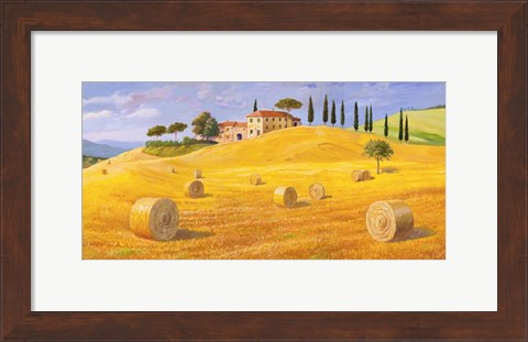 Framed Colline in Toscana Print