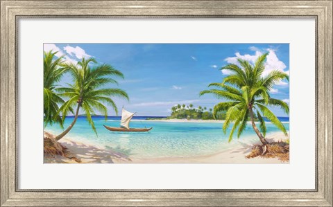 Framed Baia Tropicale Print