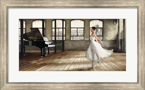 Framed Dim Light Ballerina Print