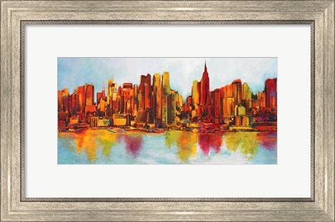 Framed New York Abskyline Print