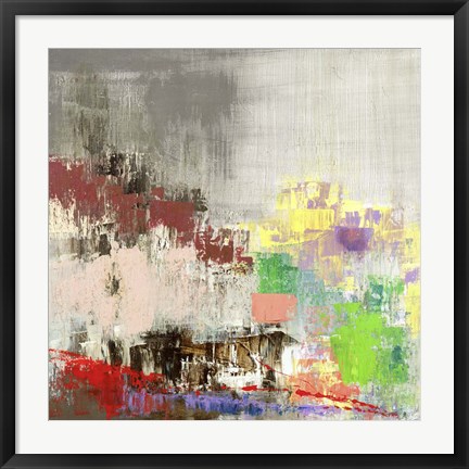 Framed Colored City Print